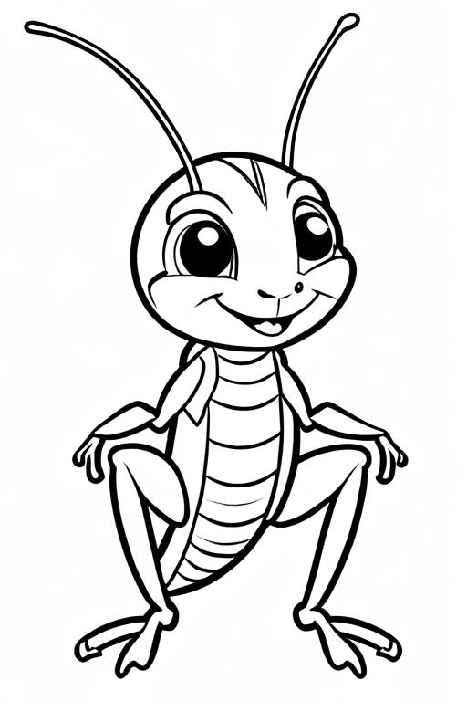 Cricket Coloring Page 16 for Kids