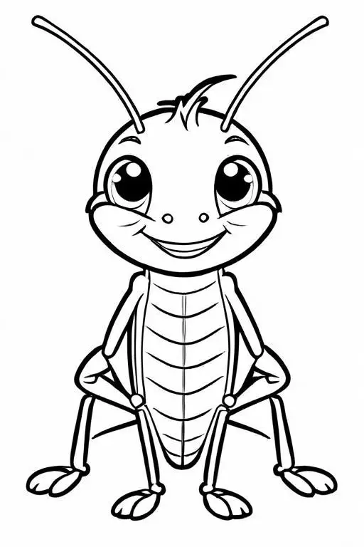 Cricket Coloring Page 20 for Kids