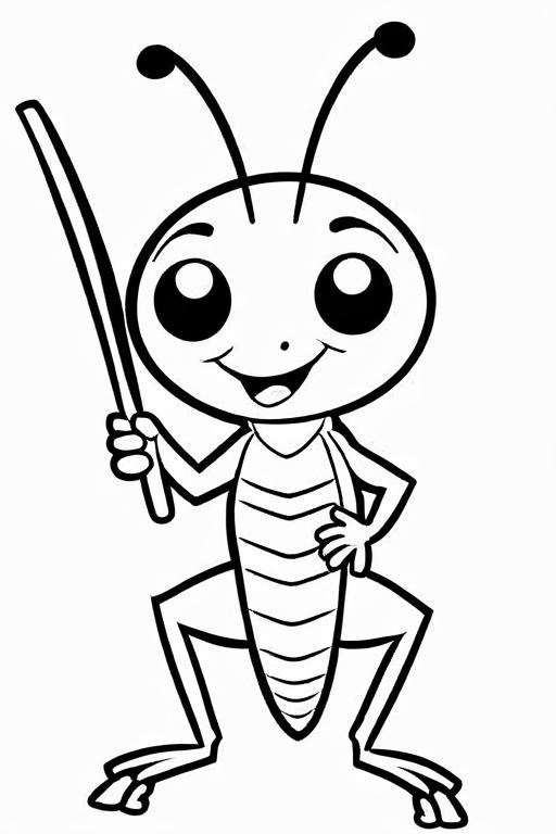 Cricket Coloring Page 21 for Kids