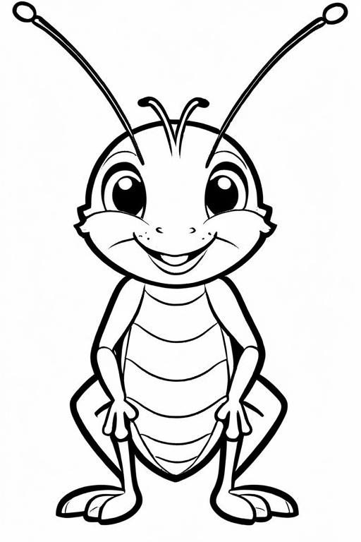 Cricket Coloring Page 22 for Kids