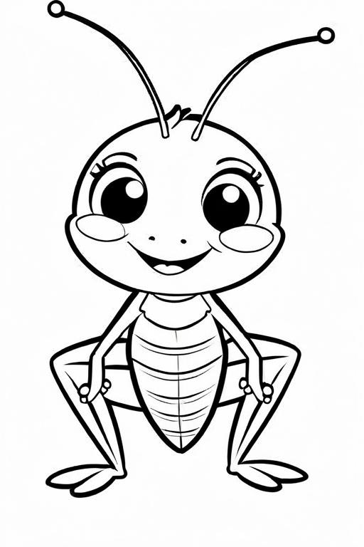 Cricket Coloring Page 23 for Kids