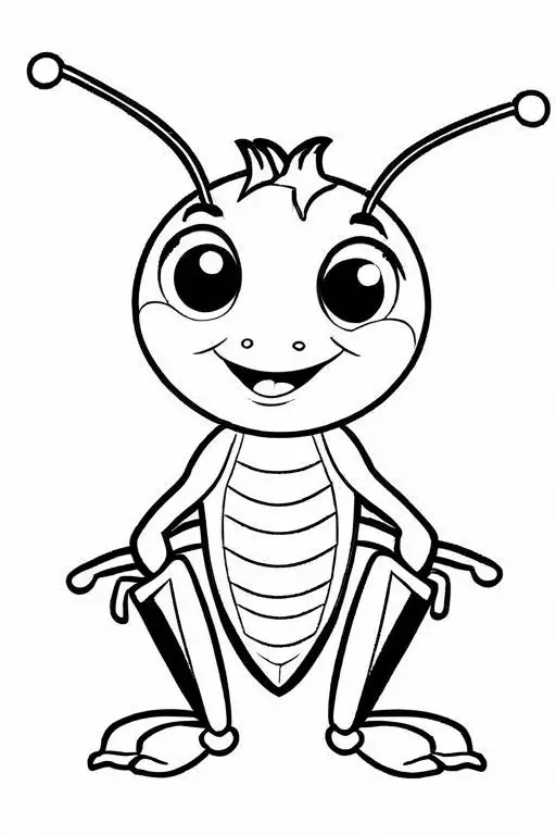 Cricket Coloring Page 24 for Kids