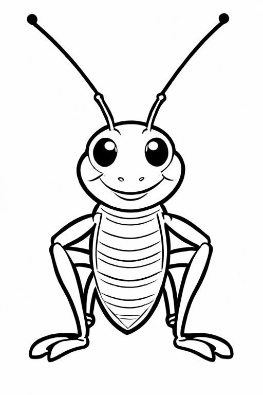 Cricket Coloring Page 25 for Kids