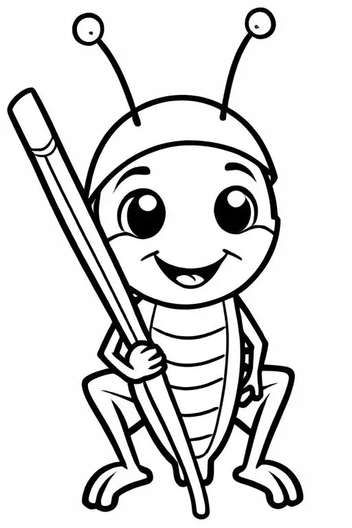 Cricket Coloring Page 26 for Kids