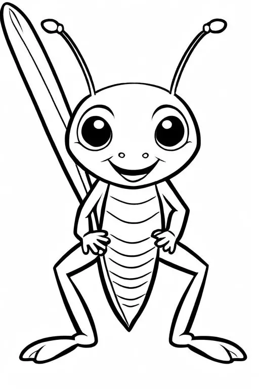 Cricket Coloring Page 27 for Kids