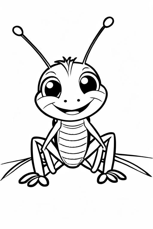 Cricket Coloring Page 28 for Kids