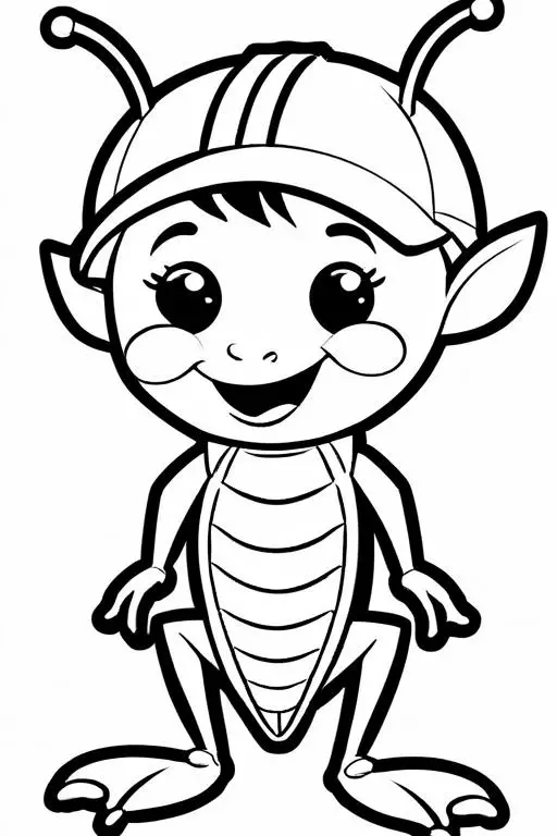 Cricket Coloring Page 36 for Kids