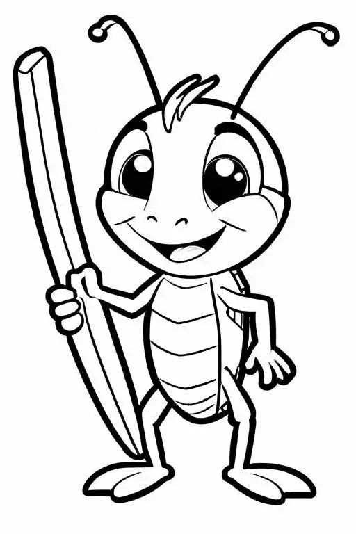 Cricket Coloring Page 39 for Kids