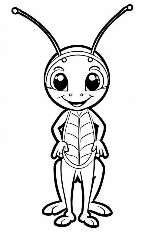 Cricket Coloring Page 40 for Kids