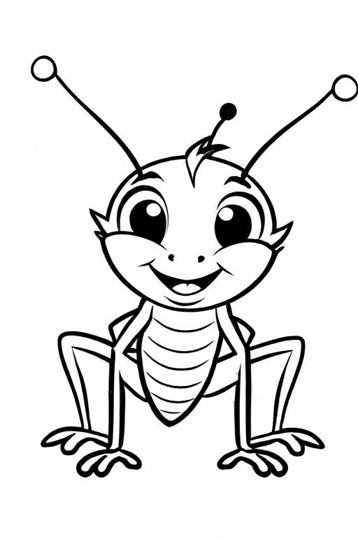 Cricket Coloring Page 43 for Kids