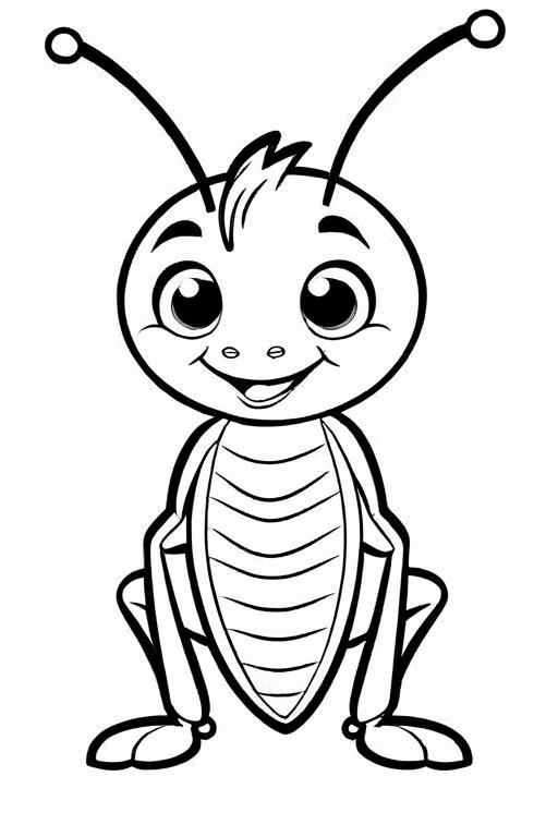 Cricket Coloring Page 44 for Kids