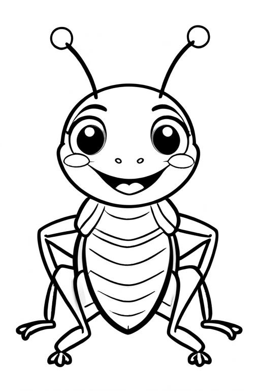 Cricket Coloring Page 45 for Kids