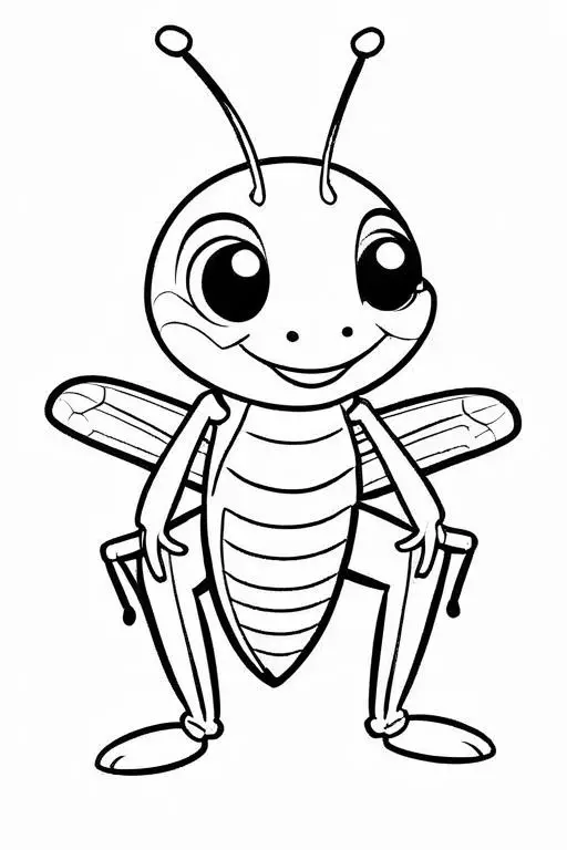 Cricket Coloring Page 46 for Kids