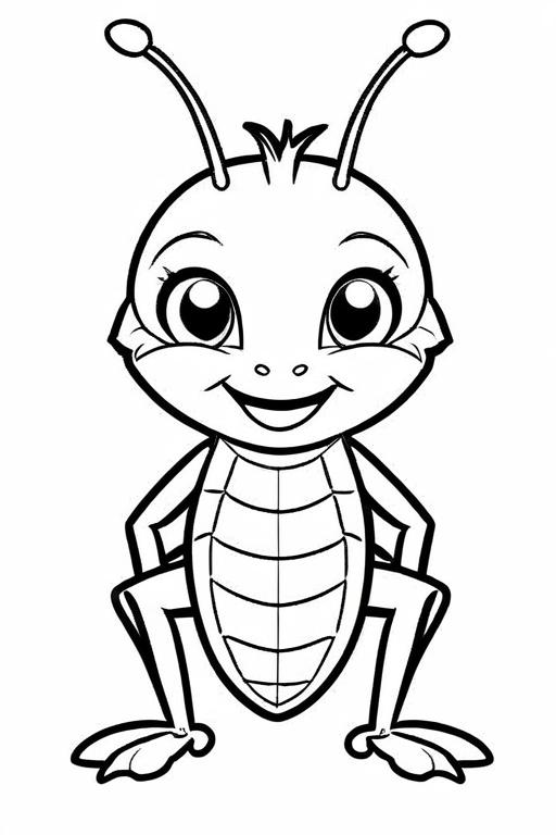 Cricket Coloring Page 5 for Kids