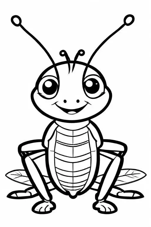 Cricket Coloring Page 54 for Kids