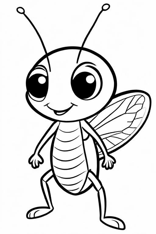 Cricket Coloring Page 55 for Kids