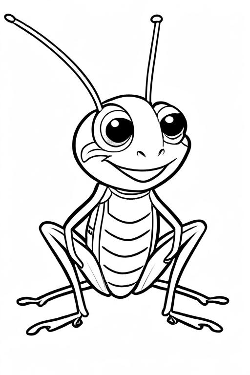 Cricket Coloring Page 58 for Kids