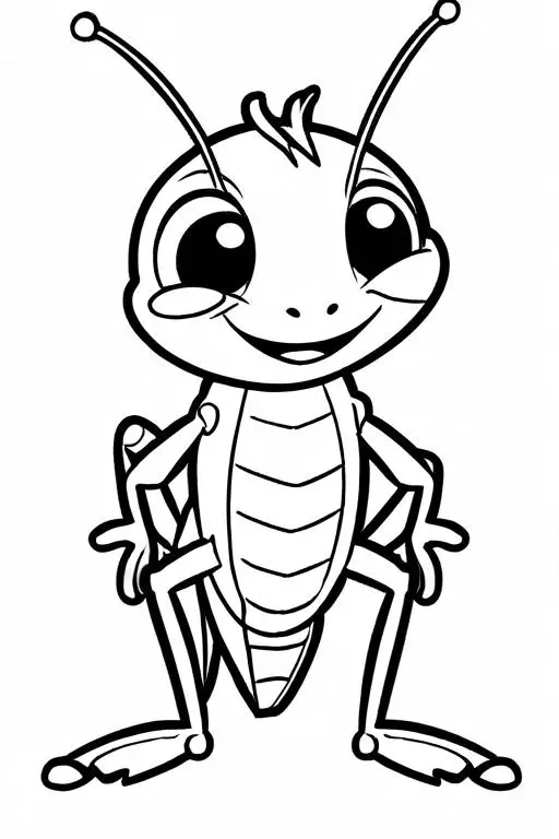 Cricket Coloring Page 60 for Kids