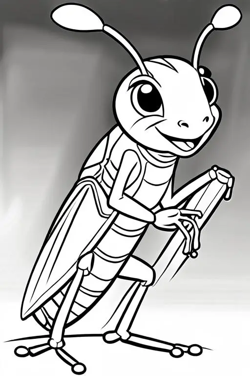 Cricket Coloring Page 62 for Kids