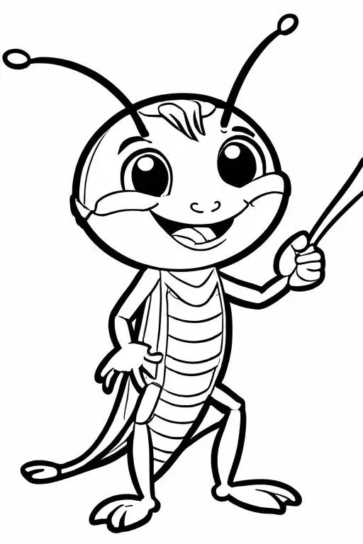 Cricket Coloring Page 63 for Kids