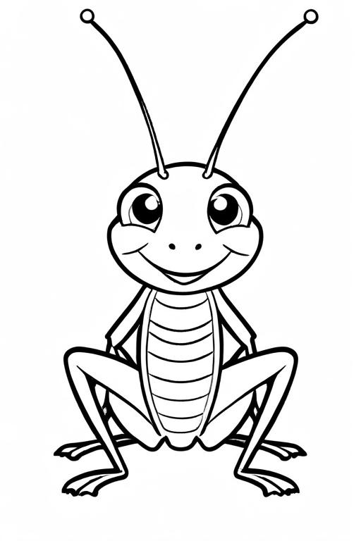 Cricket Coloring Page 64 for Kids