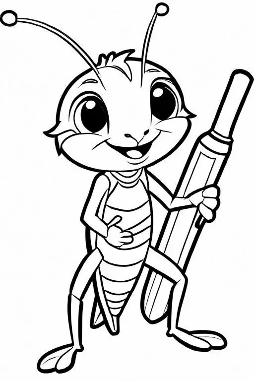 Cricket Coloring Page 65 for Kids