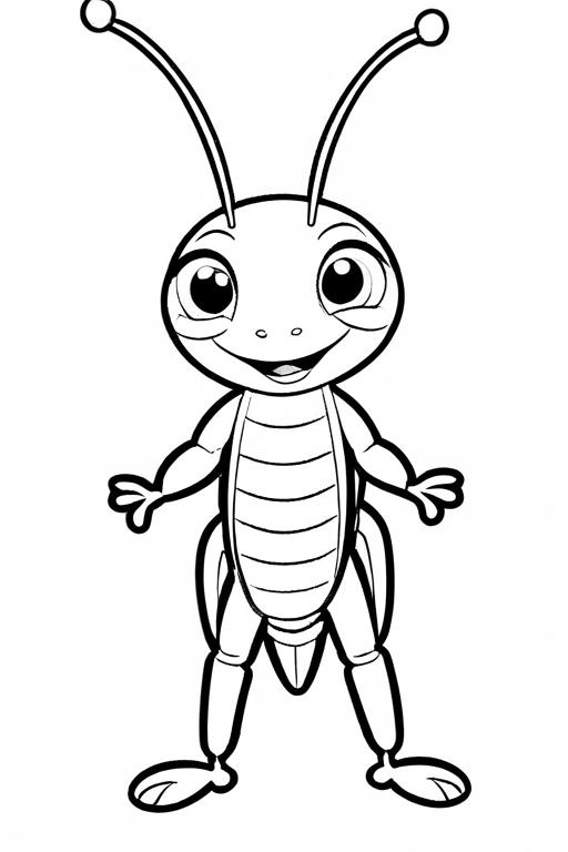 Cricket Coloring Page 66 for Kids