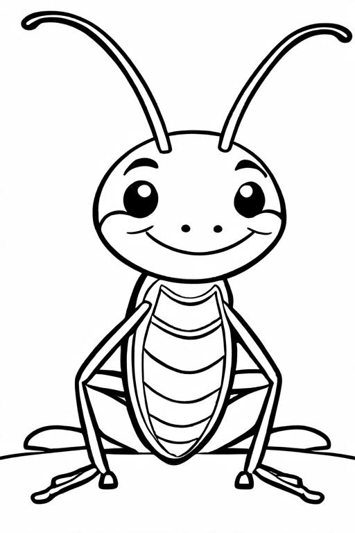 Cricket Coloring Page 67 for Kids