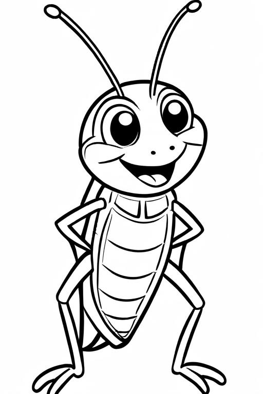 Cricket Coloring Page 68 for Kids