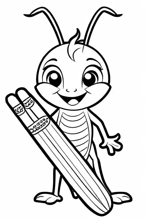 Cricket Coloring Page 69 for Kids