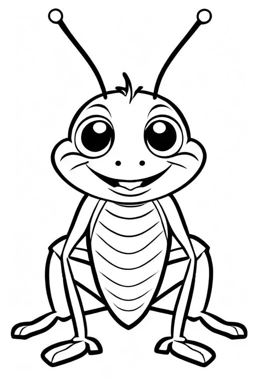 Cricket Coloring Page 72 for Kids