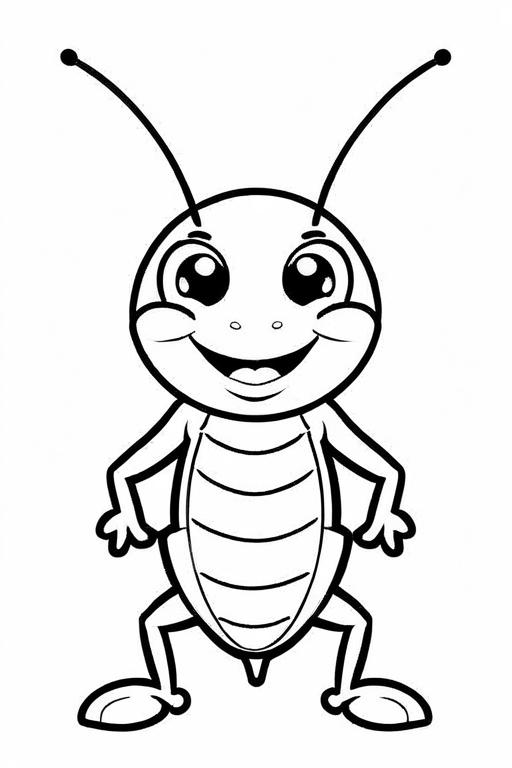 Cricket Coloring Page 74 for Kids