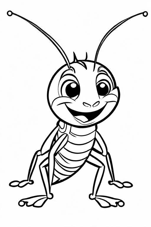 Cricket Coloring Page 75 for Kids