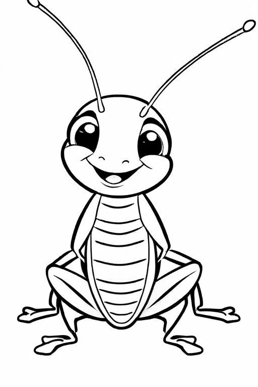 Cricket Coloring Page 8 for Kids