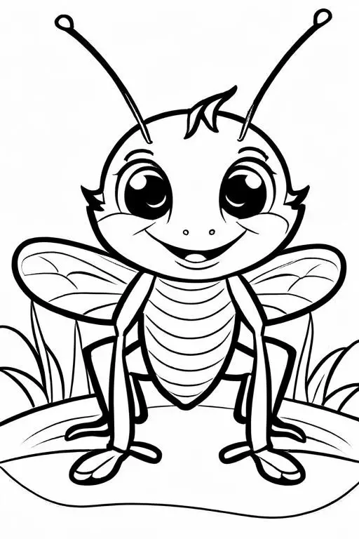 Cricket Coloring Page 80 for Kids