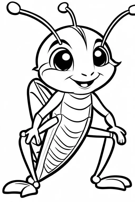 Cricket Coloring Page 82 for Kids