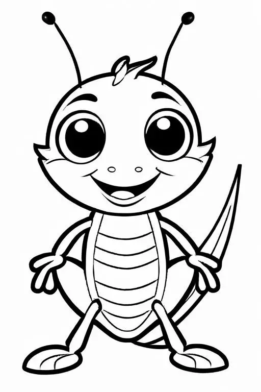 Cricket Coloring Page 83 for Kids