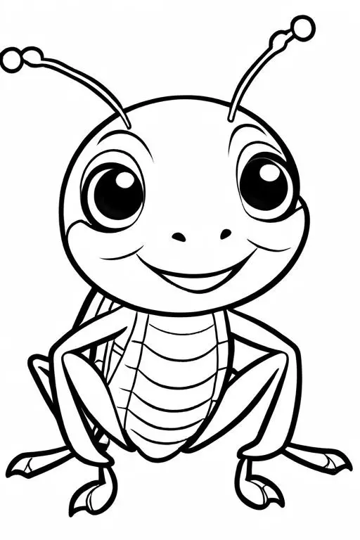 Cricket Coloring Page 85 for Kids