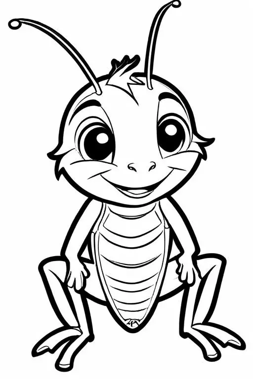 Cricket Coloring Page 86 for Kids