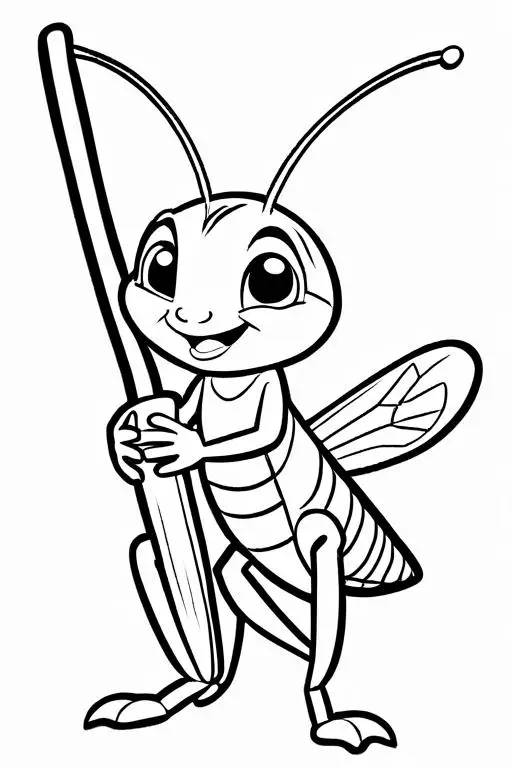 Cricket Coloring Page 87 for Kids