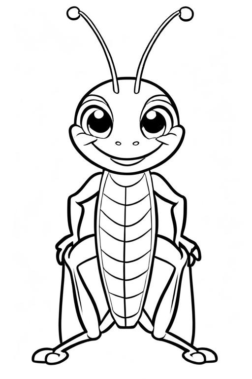 Cricket Coloring Page 9 for Kids