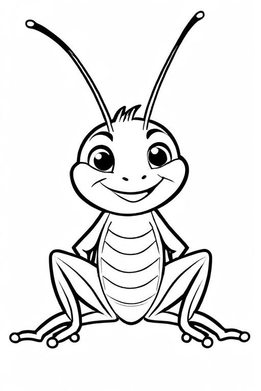 Cricket Coloring Page 90 for Kids