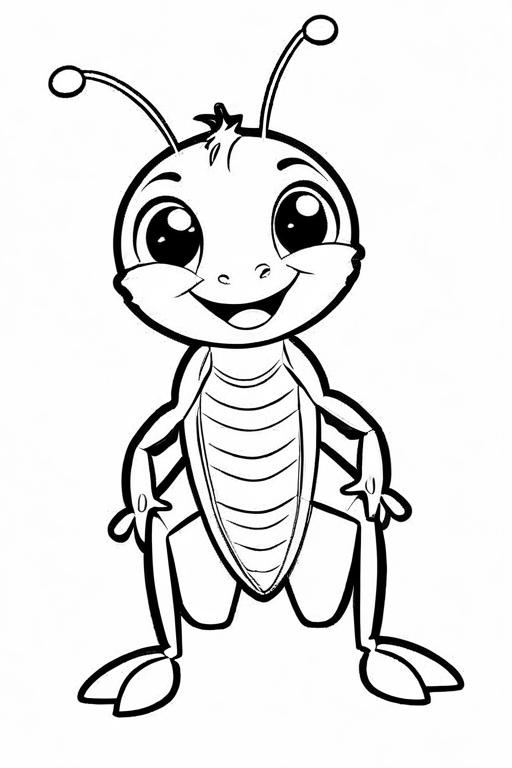 Cricket Coloring Page 92 for Kids