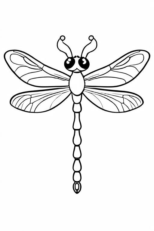 Dragonfly Coloring Page 13 for Kids