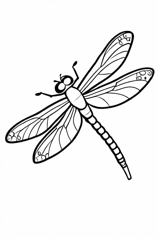 Dragonfly Coloring Page 16 for Kids