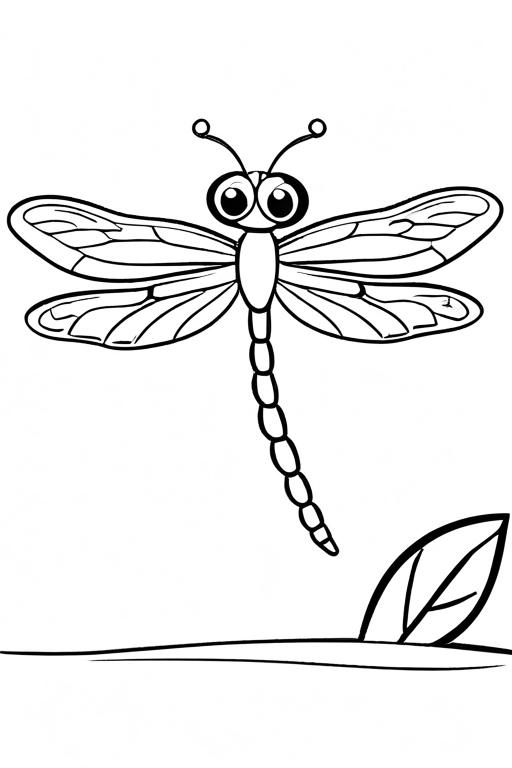 Dragonfly Coloring Page 20 for Kids