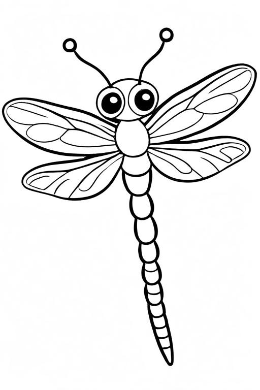 Dragonfly Coloring Page 21 for Kids