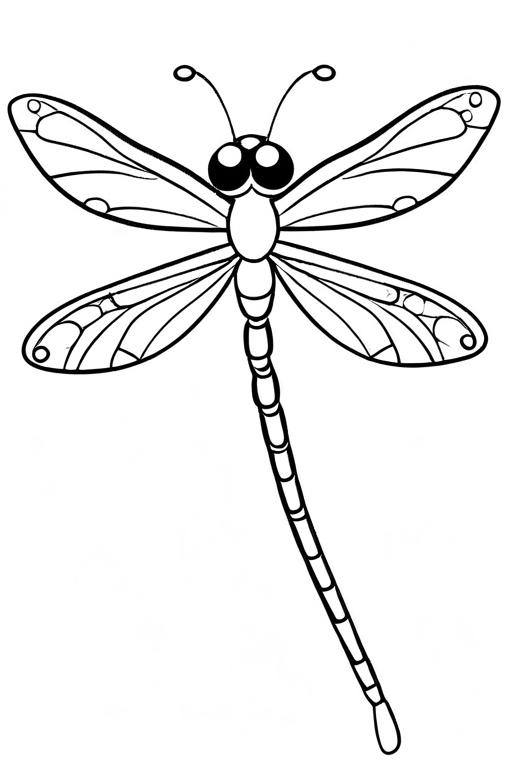 Dragonfly Coloring Page 22 for Kids