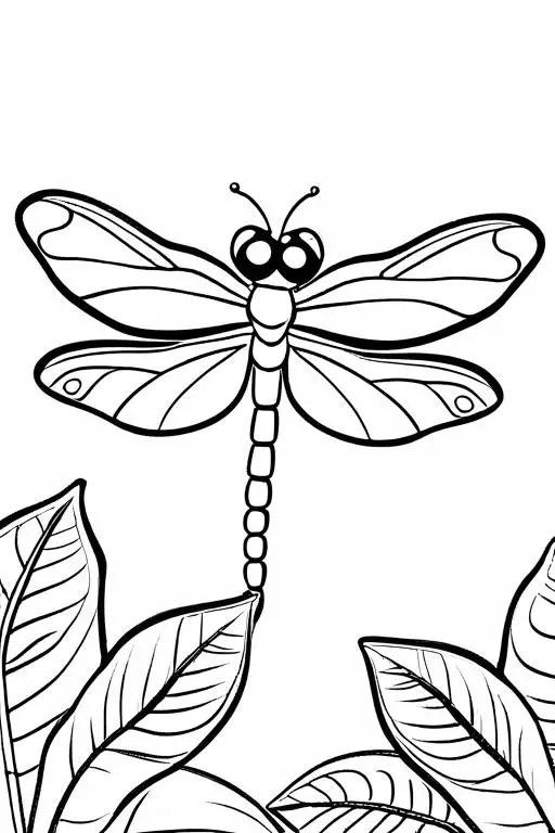 Dragonfly Coloring Page 26 for Kids