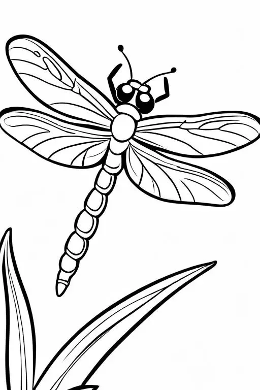 Dragonfly Coloring Page 27 for Kids